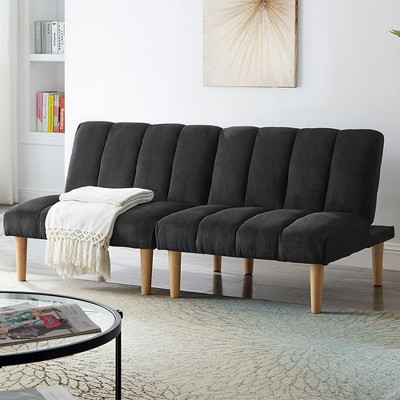 Convertible Sofa Bed, Modern Folding Futon, Three Backrest Settings, Space-Saving Sleeper Couch For Apartment