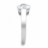 Slickblue Classic Solitaire Ring, Stainless Steel Band, High Polished Finish, Clear CZ, Women’s Sizes 5–10 - 4 of 4