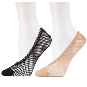 Memoi Knit Net Fishnet Sock Liners 2 Pack - 1 of 1