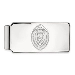 Black Bow Jewelry 10k White Gold Cincinnati Bearcats NCAA Money Clip - 1 of 3