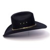 Western Express Black Felt Western Cattleman Hat - 4 of 4