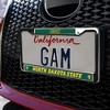 North Dakota State NDSU Bison Logo Full Size Standard License Plate Metal Frame - 3 of 4