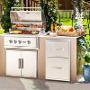 Kitchen Drawers Stainless Steel Drawers 3-Tier Cabinet & 3-Drawer Combo, Built-in BBQ Island Storage for Outdoor Kitchen Island - 2 of 4