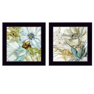 Gulches "Sea Glass" 2-Piece Vignette by JG Studios - Black Framed Print, Ready-to-Hang Wood Art for Living Rooms, Coastal Spaces - 1 of 4