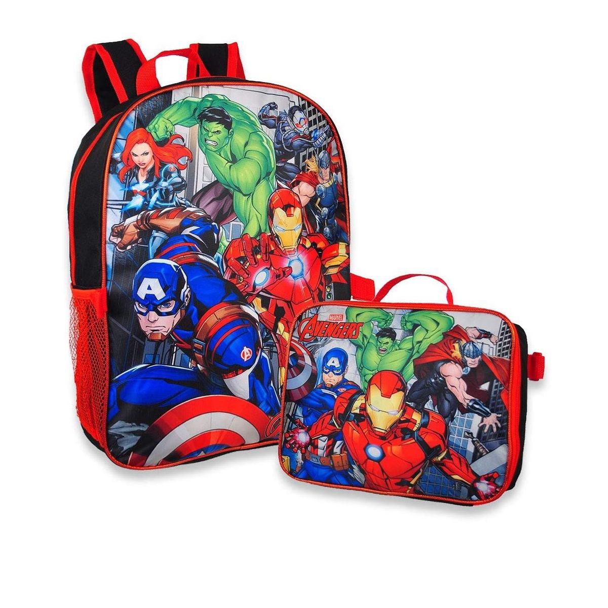 Marvel Avengers 16" School Backpack With Detachable Lunch Box