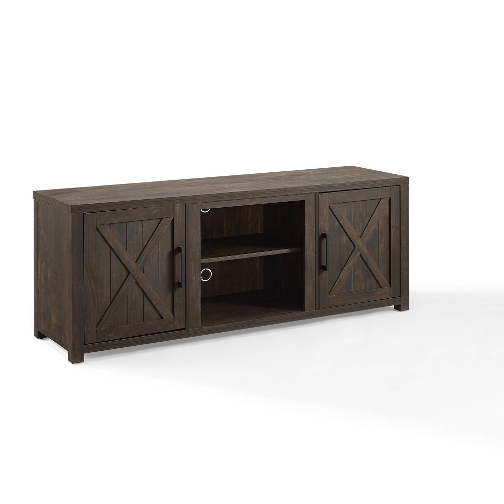 Photos - Mount/Stand Crosley 58" Gordon Low Profile TV Stand for TVs up to 65" Dark Walnut  