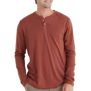 Men's Bamboo Heritage Henley Tee - FREE FLY - 1 of 3