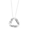 Dicksons Faith Hope Love Mobius Triangle Silver 18 Inch Stainless Steel Necklace On Bookmark Card - 2 of 4