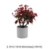 Unique Bargains Artificial Plants Coin Chrysanthemum with Cylinder Vase Plastic 3.15"x3.15"x9.45" 1 Pc - 3 of 4