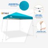 EAGLE PEAK Slant Leg Pop-up Canopy Tent Easy One Person Setup Instant Outdoor Beach Canopy Folding Portable Sports Shelter - 4 of 4