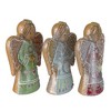Northlight Glitter Dusted Gingerbread Christmas Angels - 6" - Set of 3 - 2 of 4