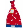 Pavilion Gift Company - Red and White Bones - One Size Fits All Baby Hat - Hats - 3 of 4