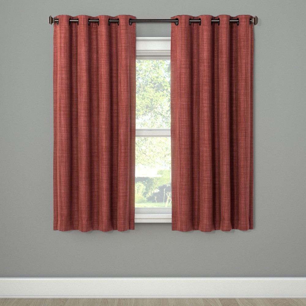 Eclipse63x42 Rowland Blackout Curtain Panel Spice Red Eclipse Dailymail