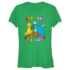 Junior's Sesame Street 100 Days of School Crew T-Shirt - 1 of 4