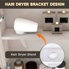 35" x 28" Inches Medicine Cabinet with 3 Colors LED Light,Defogging Function,Bathroom Mirror Cabinet with Cosmetic Storage Rack and Hair Dryer Holder - 3 of 4
