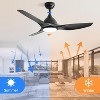52 Inch Ceiling Fans with Lights and Remote Large Airflow 7000CFM Modern Ceiling Fan Dimmable 6-Speed 3-Timer Reversible DC Motor for Bedroom - 4 of 4