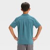Boys' Short Sleeve Seersucker Shirt - All In Motion™ - 2 of 3