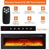 COZONY 60" Electric Fireplace Wall Mounted/Recessed, 750/1500W Heater, 12 Flame Colors, Remote & Touch Control - 2 of 4