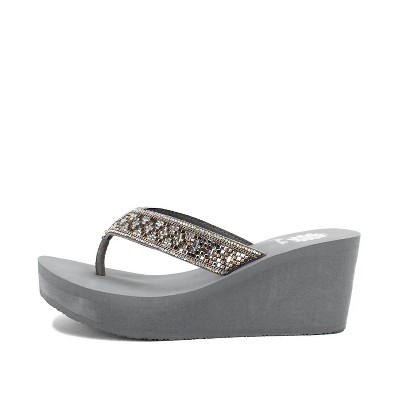 Women's Wo's Etta Wedge Sandal - YELLOWBOX