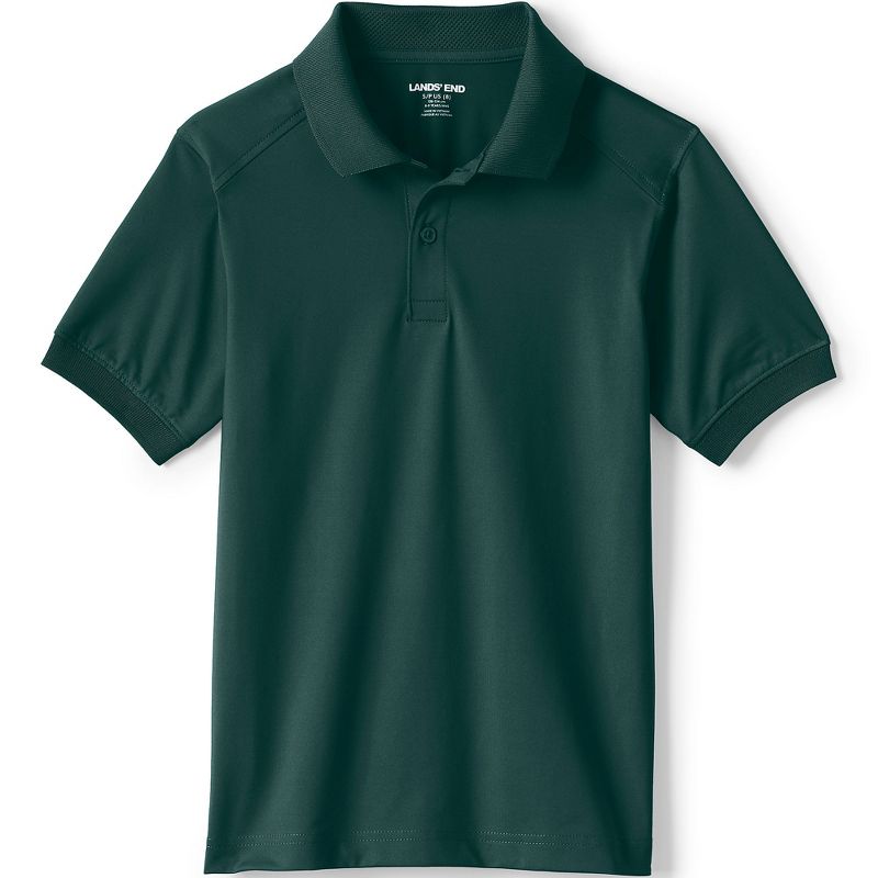 Lands' End School Uniform  Kids Short Sleeve Rapid Dry Polo Shirt, 1 of 3