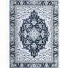 Washable Vintage Floral Runner Rug- Non-Slip Print, Non-Shedding, Soft Foldable Carpets - 2 of 4