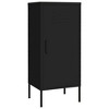 vidaXL Storage Cabinet Black 16.7"x13.8"x40" Steel - 2 of 4