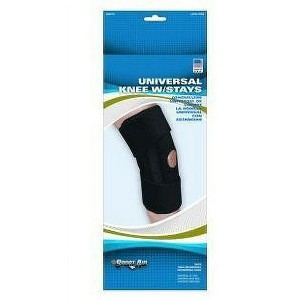 Sport Aid Universal Knee Wrap With Stays Black - 1 of 4