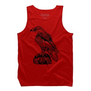Men's Design By Humans Artistic Black Raven By katrinawold Tank Top - 1 of 3