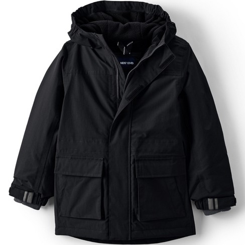 lands end black parka