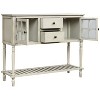 NicBex Console Table Farmhouse Entryway Table with Bottom Shelf Narrow Side Table for Living Room, Hallway - 3 of 4