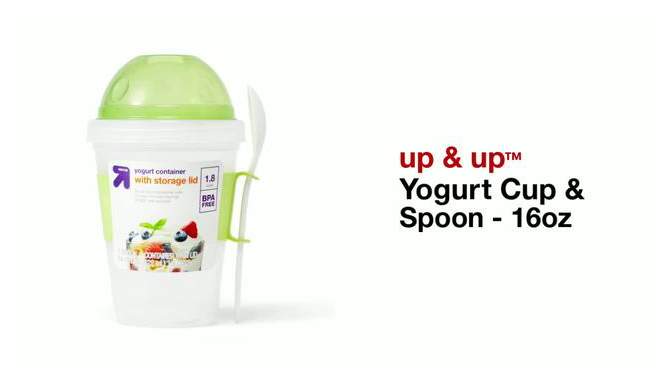 Yogurt Cup &#38; Spoon - 16oz - up &#38; up&#8482;, 2 of 7, play video