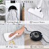 8x10 Gray Scalloped Rug, Machine Washable Non-Slip Low Pile Carpet, Stain-Resistant Solid Soft Rug for Living Room, Bedroom, Dining, Dorm, Nursery - 4 of 4