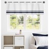 Sweet Jojo Designs Window Valance Treatment 54in. Hotel White and Blue - 3 of 4