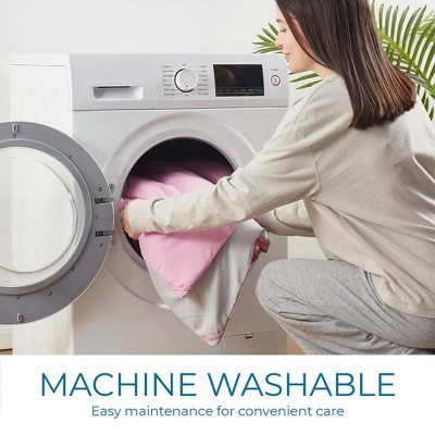 Twin Reversible Pink and Gray Microfiber Duvet