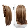 Alilang Braided Hairband Wig with Straight Shoulder Hair Extensions Casual Hairpiece for Holiday - 4 of 4