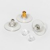 Wholesales 100 Earring Backs, Rubber Earring Stopper Nuts Loose Clear –  Rosebeading Official