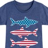Girls' - Instant Message - 4th of July Fitted Short Sleeve Graphic T-Shirt - 2 of 4