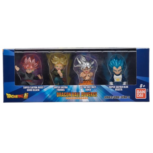 Dragon Ball Z 66 Action Trunks, Goku, Vegeta & Goku Black Set of 4 Action  Figures 