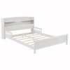 Luxystar Full Wood Bed with Bookcase Headboard ,LED Motion Sensor Light and Adjustable Guardrails - 4 of 4