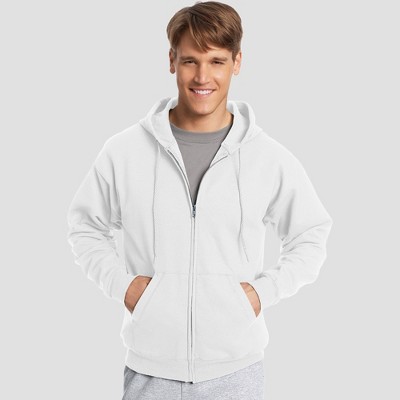 hanes men's ecosmart fleece full zip hooded sweatshirt