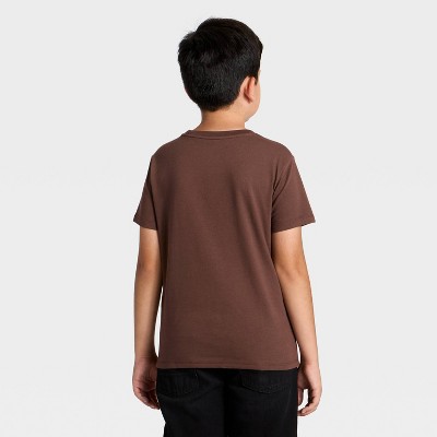 Детские Cat & Jack Boys' Short Sleeve 'Explore the Unknown' Graphic T-Shirt - Cat & Jack™ Brown M — фото 3