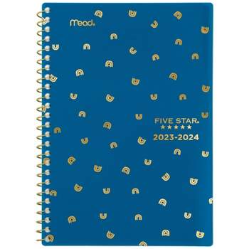 Five Star 2023-24 Academic Planner 5.5"x8.5" Weekly/Monthly Style Blue