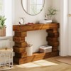 Airsurfer Solid Wood Console Table with Open Storage Shelves, Modern Rustic Entryway Table for Living Room or Hallway - 2 of 4