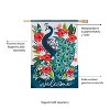 Evergreen Floral Peacock LInen House Flag 28 x 44 Inches Outdoor Decor for Homes and Gardens - 3 of 4