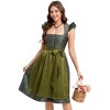 Womens Dress 2 Pieces Costumes for Traditional Carnival Halloween Midi Dress - 3 of 4
