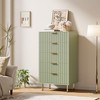 Fluted 5-Drawer Dresser for Bedroom – 48" Tall Modern Chest of Drawers with Deep Drawers and Wide Top - 3 of 4