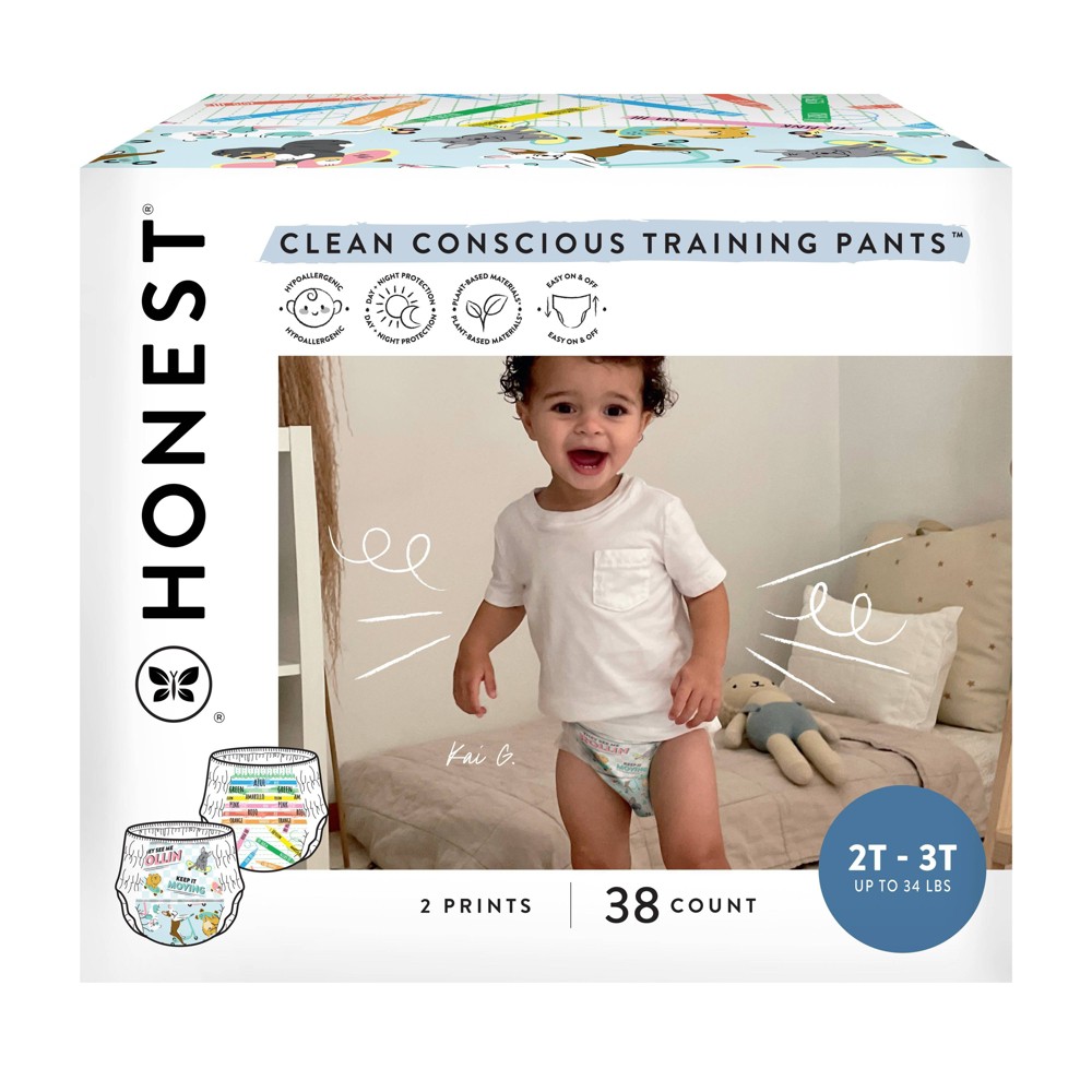 Photos - Nappies The Honest Company Clean Conscious Training Pants Let's Color & See Me Rol