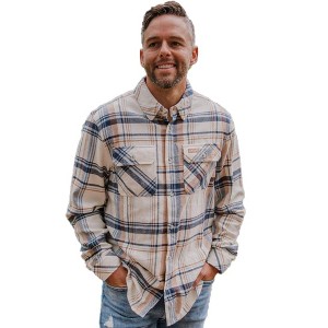 Burlebo Men's Flannel Mid-Weight Long Sleeve Shirt - 1 of 3