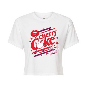 Women's - Coca-Cola - Cherry Coke Very Cherry Cropped Graphic T-Shirt - 1 of 4