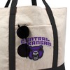 University Of Central Arkansas Primary Logo Canvas Tote Bag With External Pocket, Reusable Shoulder Bag for Shopping, School, Beach - 2 of 4